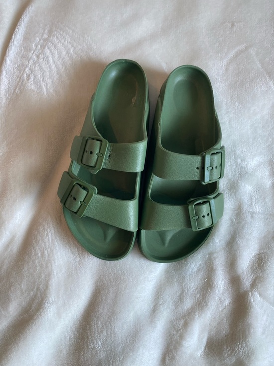 other Shoes - Women’s Double-Buckle Slide Sandals in Green